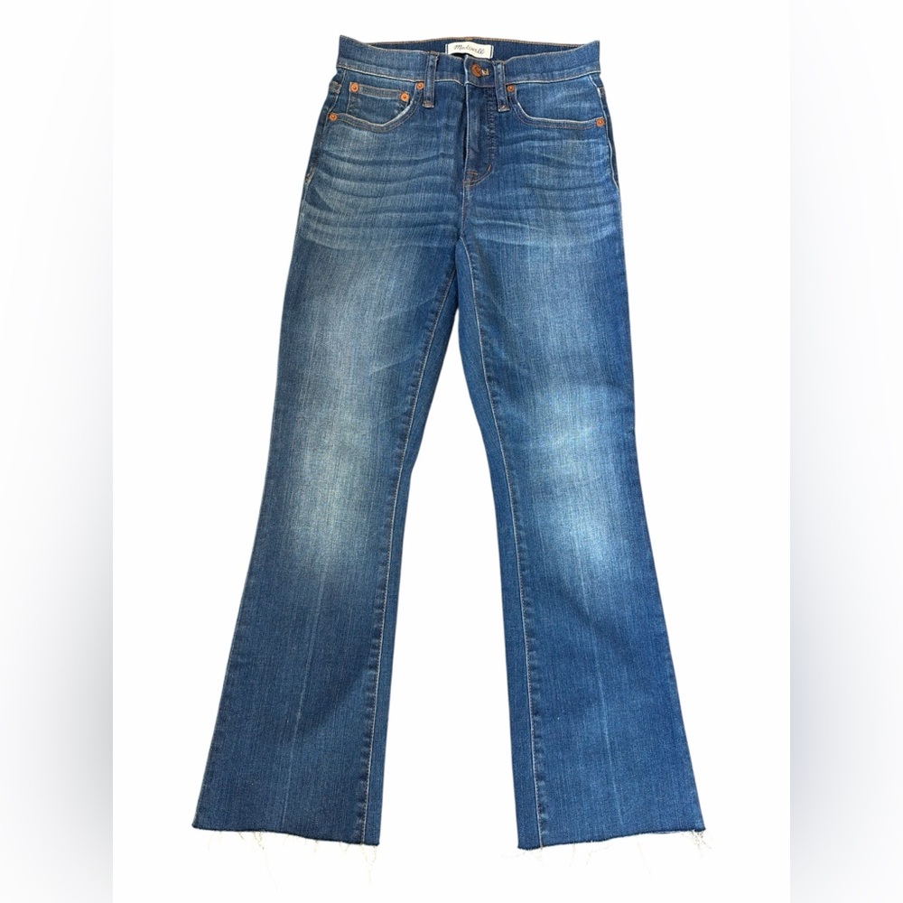 Boot cut classic Blue Cut Off Women's Jeans 24